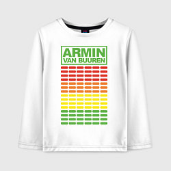 Лонгслив хлопковый детский Armin van Buuren: EQ, цвет: белый