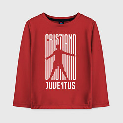 Лонгслив хлопковый детский Cris7iano Juventus, цвет: красный