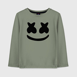 Лонгслив хлопковый детский Marshmello, цвет: авокадо