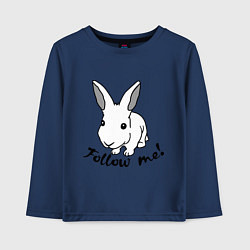 Детский лонгслив Rabbit: follow me