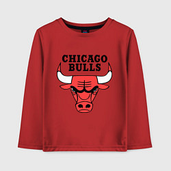 Лонгслив хлопковый детский Chicago Bulls, цвет: красный