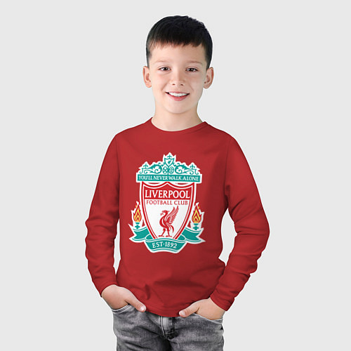 Детский лонгслив Liverpool FC / Красный – фото 3