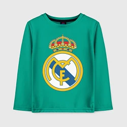 Лонгслив хлопковый детский Real Madrid FC, цвет: зеленый