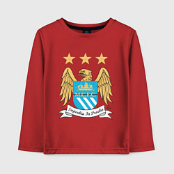 Лонгслив хлопковый детский Manchester City FC, цвет: красный