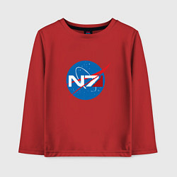 Лонгслив хлопковый детский NASA N7, цвет: красный