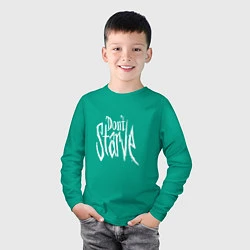 Лонгслив хлопковый детский Don't Starve, цвет: зеленый — фото 2
