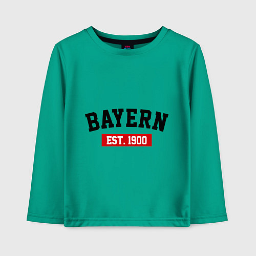 Детский лонгслив FC Bayern Est. 1900 / Зеленый – фото 1