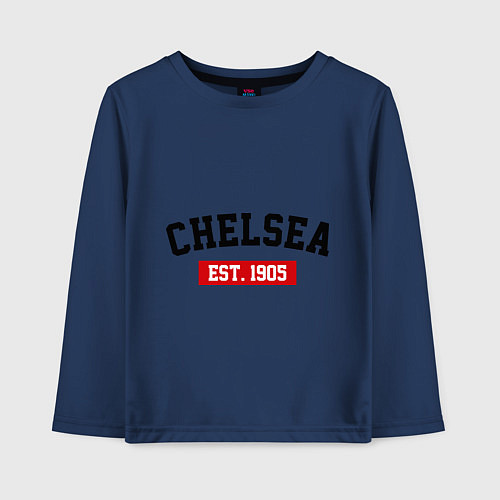 Детский лонгслив FC Chelsea Est. 1905 / Тёмно-синий – фото 1