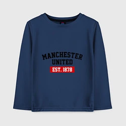 Детский лонгслив FC Manchester United Est. 1878