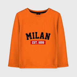 Детский лонгслив FC Milan Est. 1899