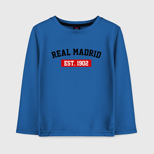 Детский лонгслив FC Real Madrid Est. 1902 / Синий – фото 1