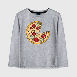 Детский лонгслив Пицца парная
