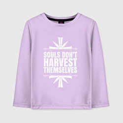 Лонгслив хлопковый детский Harvest Themselves, цвет: лаванда