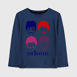 Детский лонгслив The Beatles faces