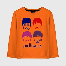 Детский лонгслив The Beatles faces
