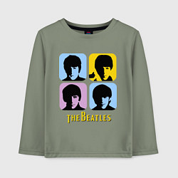 Детский лонгслив The Beatles: pop-art