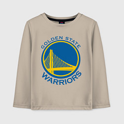 Лонгслив хлопковый детский Golden state Warriors, цвет: миндальный