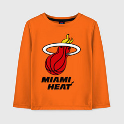 Детский лонгслив Miami Heat-logo