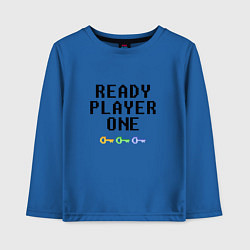 Лонгслив хлопковый детский Ready Player One, цвет: синий