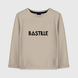 Лонгслив хлопковый детский BASTILLE, цвет: миндальный