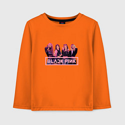 Детский лонгслив Black Pink Band