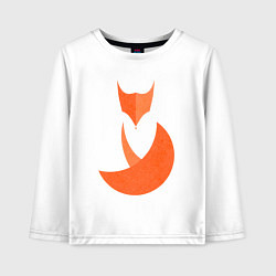 Лонгслив хлопковый детский Minimal Fox, цвет: белый