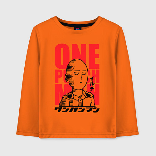 Детский лонгслив Ok Hero / Оранжевый – фото 1