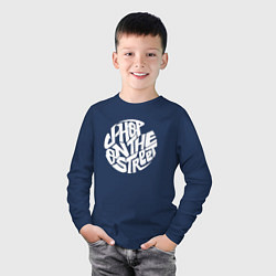 Лонгслив хлопковый детский J-Hope: On the Street, цвет: тёмно-синий — фото 2