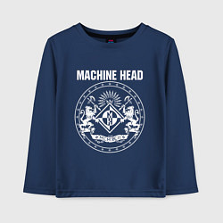 Лонгслив хлопковый детский Machine Head MCMXCII, цвет: тёмно-синий