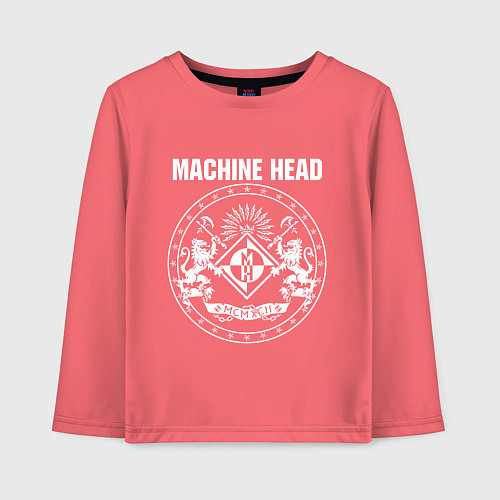 Детский лонгслив Machine Head MCMXCII / Коралловый – фото 1