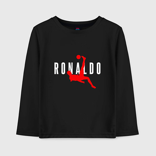 Детский лонгслив Ronaldo Trick / Черный – фото 1