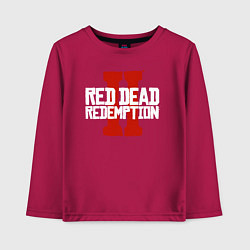 Лонгслив хлопковый детский RDR II, цвет: маджента