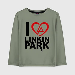 Детский лонгслив I love Linkin Park