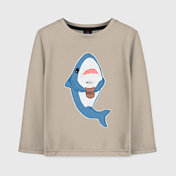 Детский лонгслив Hype Shark