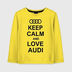 Детский лонгслив Keep Calm & Love Audi