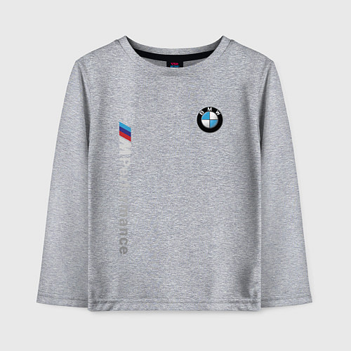 Детский лонгслив BMW M PERFORMANCE БМВ / Меланж – фото 1
