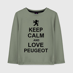 Детский лонгслив Keep Calm & Love Peugeot