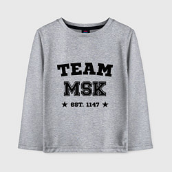 Детский лонгслив Team MSK est. 1147