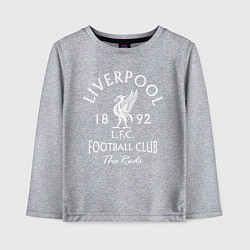 Лонгслив хлопковый детский Liverpool: Football Club, цвет: меланж