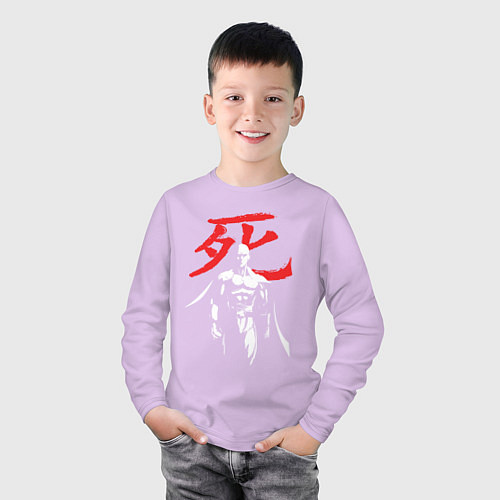 Детский лонгслив Saitama Hero / Лаванда – фото 3