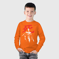 Лонгслив хлопковый детский Saitama Hero, цвет: оранжевый — фото 2