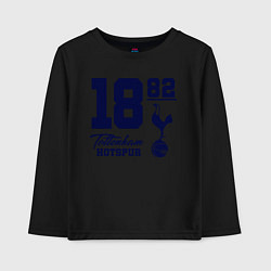 Лонгслив хлопковый детский FC Tottenham 1882, цвет: черный