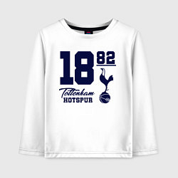 Лонгслив хлопковый детский FC Tottenham 1882, цвет: белый