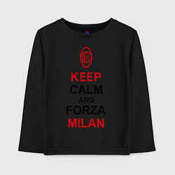 Детский лонгслив Keep Calm & Forza Milan