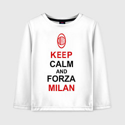 Детский лонгслив Keep Calm & Forza Milan