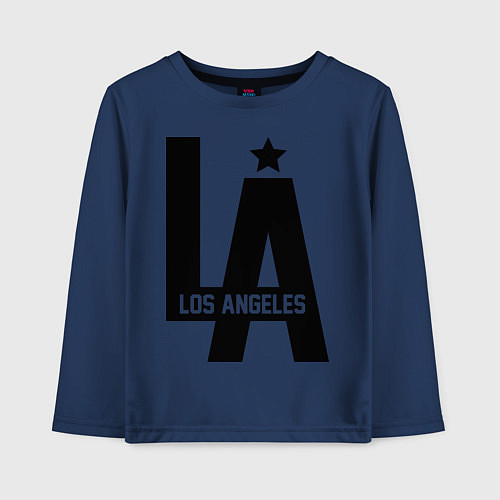 Детский лонгслив Los Angeles Star / Тёмно-синий – фото 1