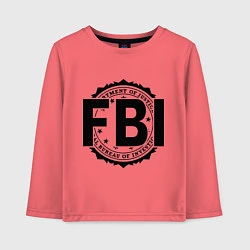 Детский лонгслив FBI Agency