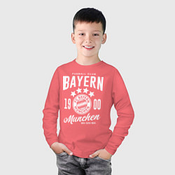 Лонгслив хлопковый детский Bayern Munchen 1900, цвет: коралловый — фото 2