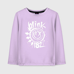 Лонгслив хлопковый детский Blink-182: Smile, цвет: лаванда
