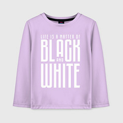 Лонгслив хлопковый детский Juventus: Black & White, цвет: лаванда